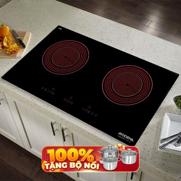 Bếp hồng ngoại đôi lắp âm Modena BC 1721 L