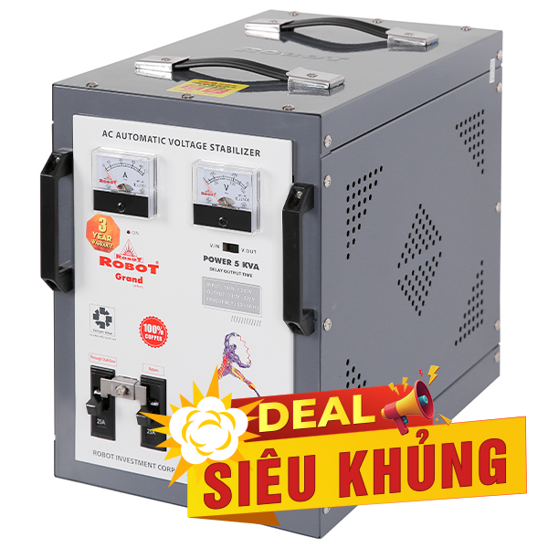 Ổn áp Robot 1 pha 5KVA 140