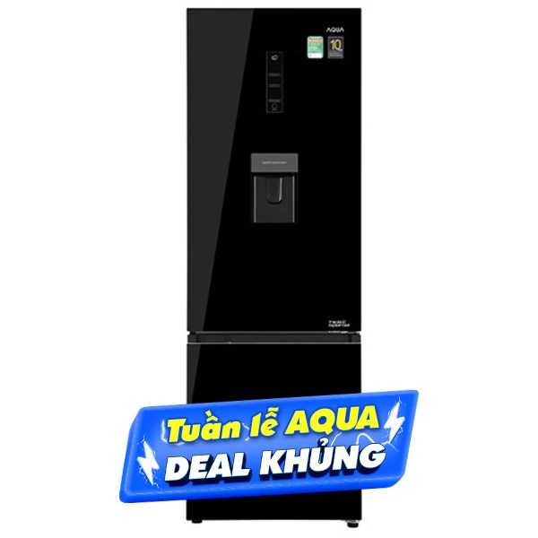 Tủ lạnh Aqua Inverter 320 lít AQR-B379MA(WGB)