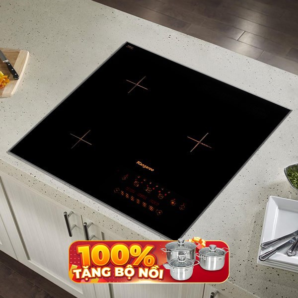 Bếp từ 3 vùng nấu lắp âm Kangaroo KG836i