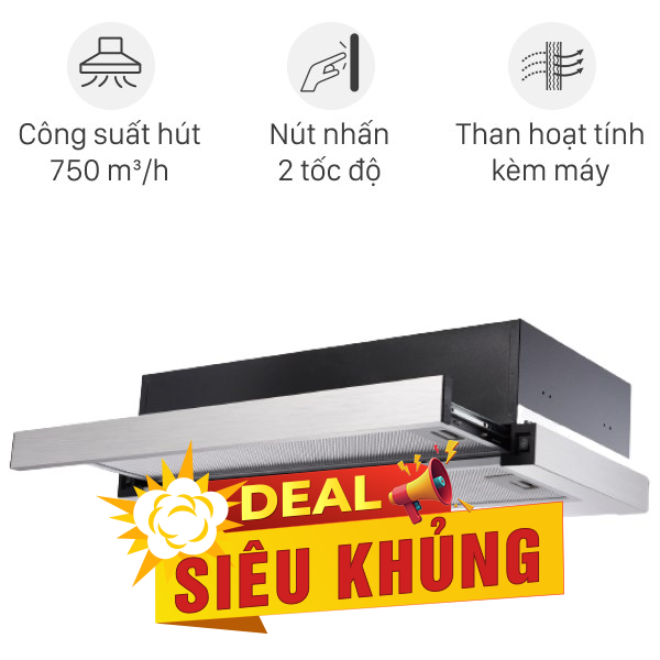 Máy hút mùi âm tủ Kangaroo KG70BH1