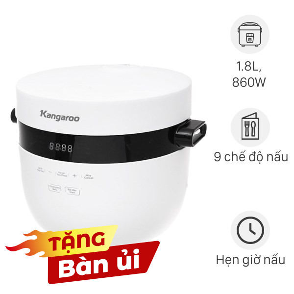 Nồi cơm điện tử Kangaroo 1.8 lít KG18DR9