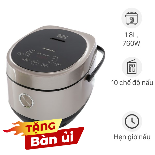 Nồi cơm điện tử Kangaroo 1.8 lít KG18DR12