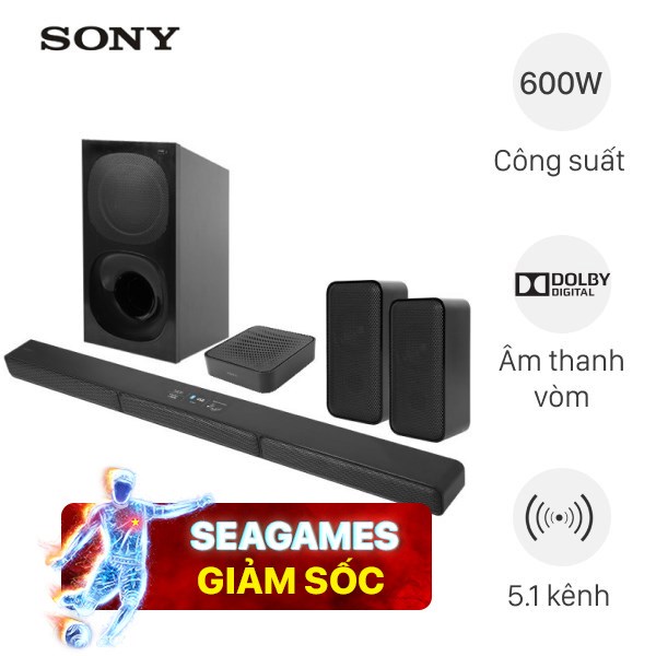 Bộ loa thanh Sony HT-S40R 600W