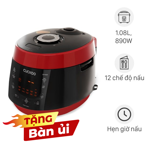 Nồi cơm điện tử áp suất Cuckoo 1.08 lít CRP-PK0600F/BKRDVN