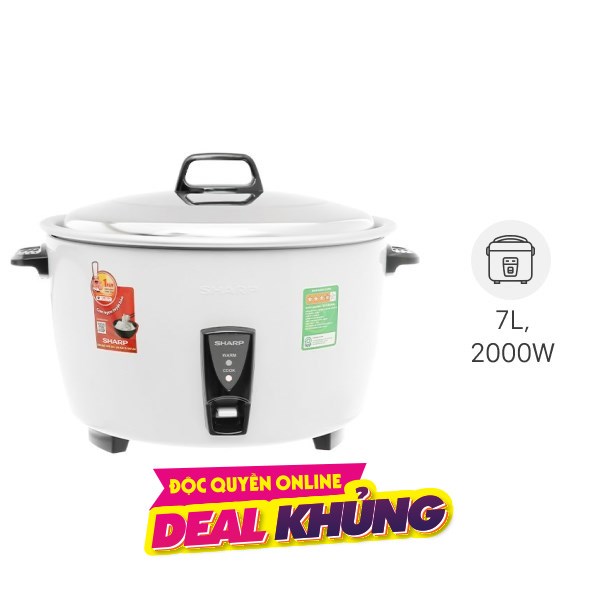 Nồi cơm nắp rời Sharp 7 lít KSH-D77V