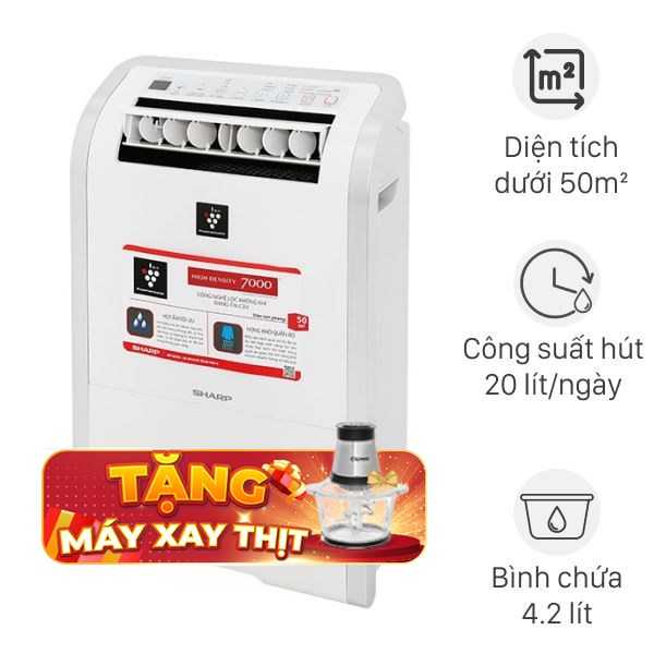 Máy hút ẩm Sharp DW-D20A-W 410W