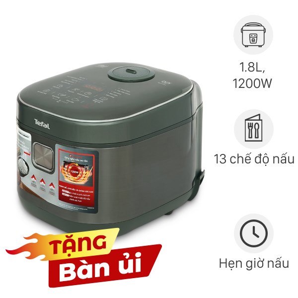 Nồi cơm điện cao tần Tefal 1.8 lít RK818A68
