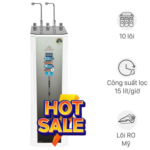 Máy lọc nước RO nóng nguội lạnh Hydrogen Hòa Phát HPN635 10 lõi