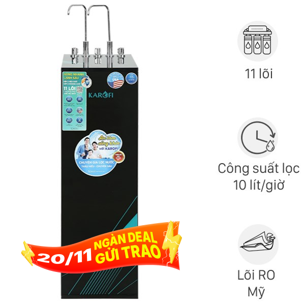 Máy lọc nước RO nóng nguội lạnh Karofi KAD-X58 11 lõi
