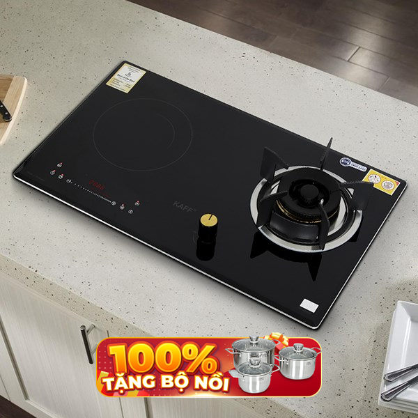 Bếp từ kết hợp ga âm KAFF KF-088IG 2200W