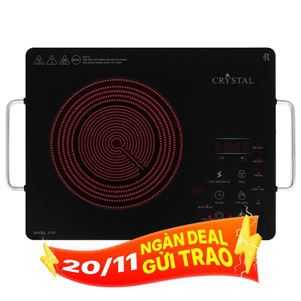 Bếp hồng ngoại đơn Crystal P-27 2000W