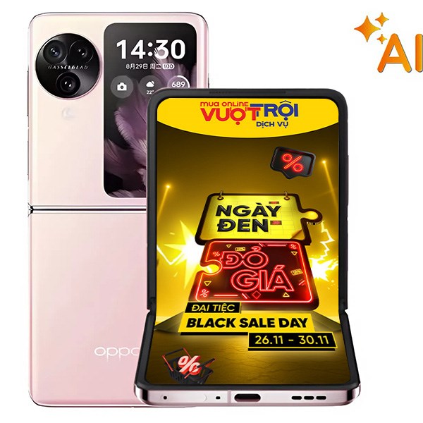 Điện thoại OPPO Find N3 Flip 5G 12GB/256GB Hồng