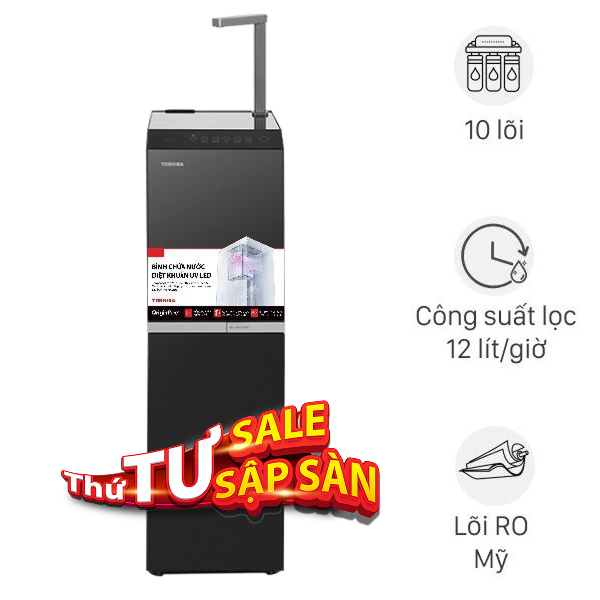 Máy lọc nước RO nóng nguội lạnh Hydrogen Toshiba TWP-W2396SVN(M) 10 lõi