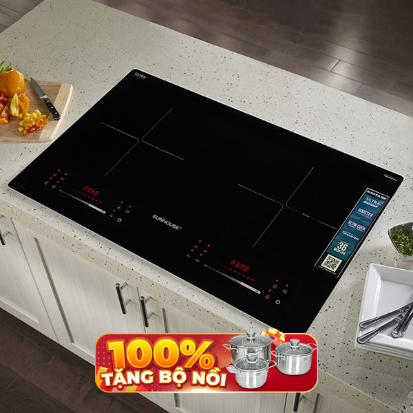 Bếp từ đôi âm Sunhouse SHB82082-VMD 4400W
                Mẫu mới