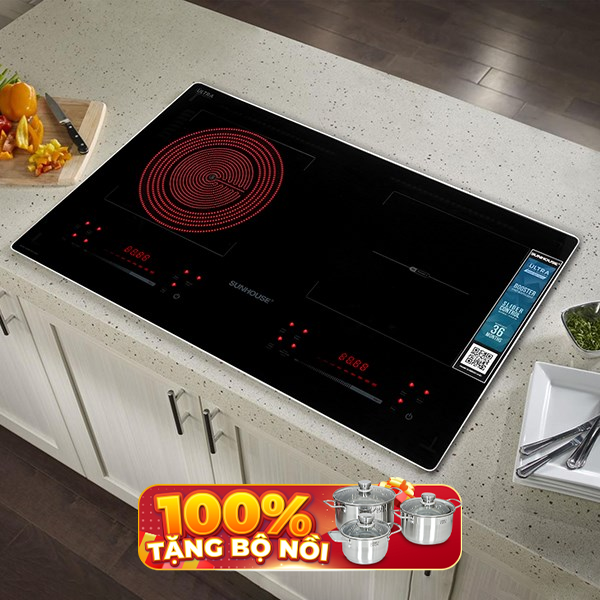 Bếp từ hồng ngoại âm Sunhouse SHB81051-VMD 4000W
                Mẫu mới