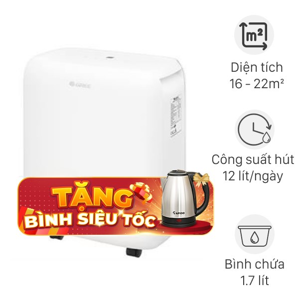 Máy hút ẩm Gree GDN12BC-K5EBA2B 180W
