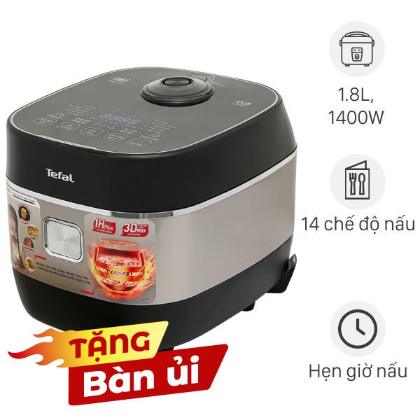 Nồi cơm điện cao tần Tefal 1.8 lít RK819868
                Mẫu mới