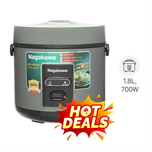 Nồi cơm nắp gài Nagakawa 1.8 lít NRC3836
                Mẫu mới