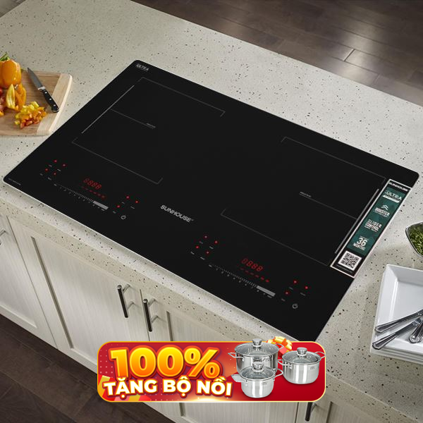Bếp từ đôi âm Sunhouse SHB81272-MD 4000W
                Mẫu mới