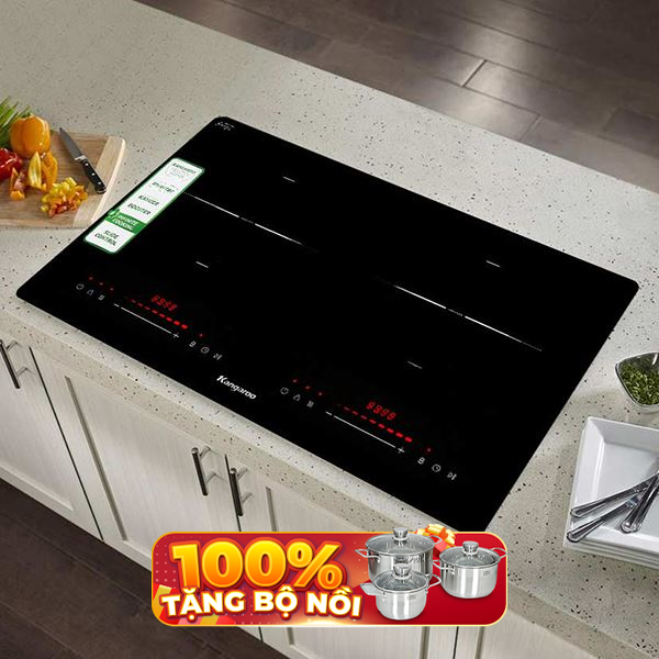 Bếp từ đôi âm Kangaroo KGIC44D1C 4400W Mẫu mới