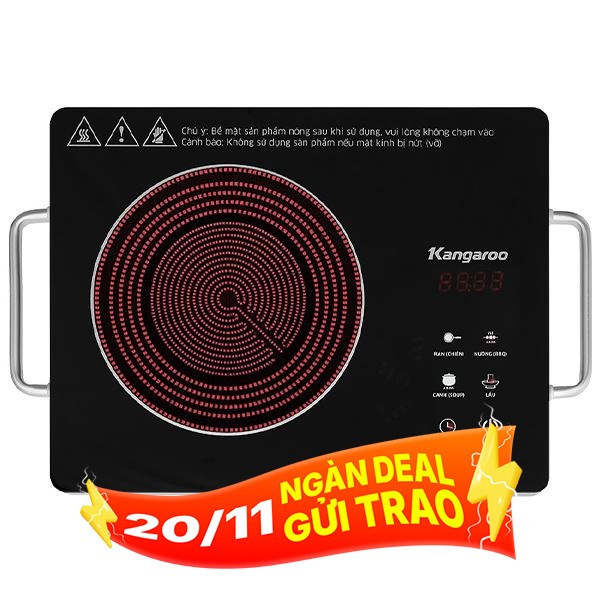 Bếp hồng ngoại đơn Kangaroo KG20IFT1 2000W
                Mẫu mới