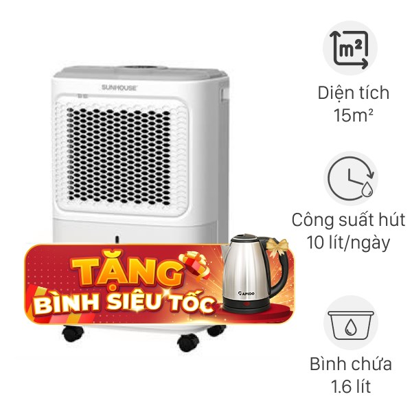 Máy hút ẩm Sunhouse SHD-DHB1001 220W