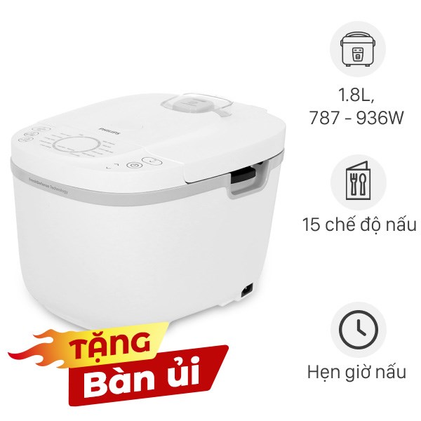 Nồi cơm điện tử Philips 1.8 lít HD4717/30
                Mẫu mới