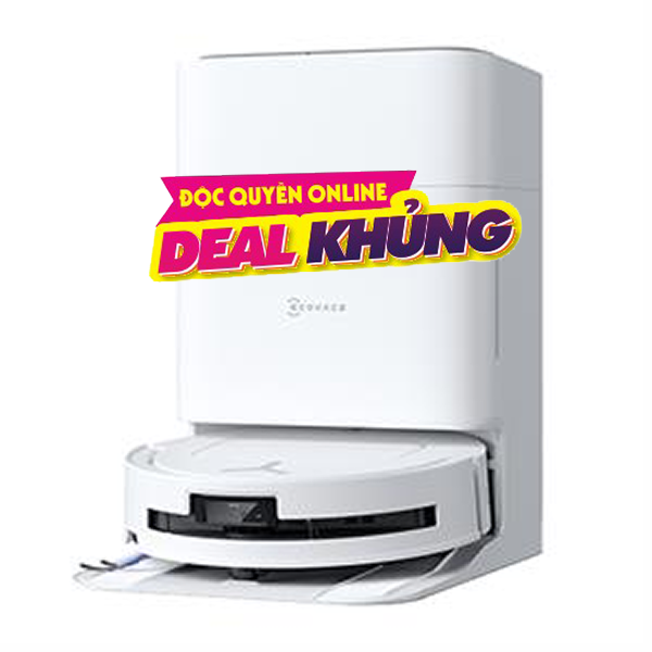 Robot hút bụi lau nhà Ecovacs Deebot T80 OMNI - Trắng