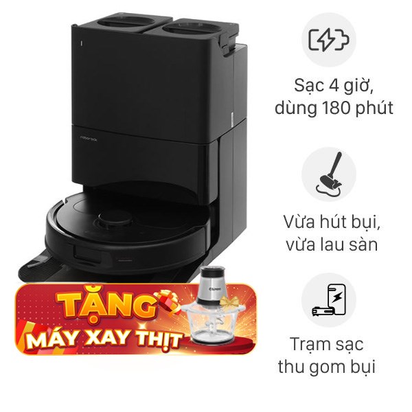 Robot hút bụi lau nhà Roborock QR 798 - Đen