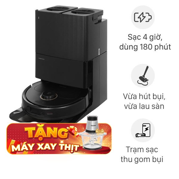 Robot hút bụi lau nhà Roborock Q Revo 5V1 - Đen