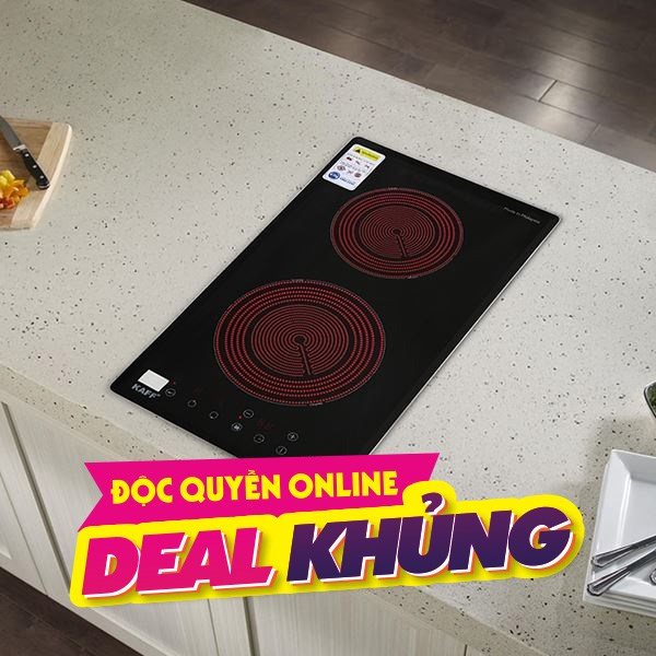 Bếp hồng ngoại đôi âm KAFF KF-330DC 3000W
                Mẫu mới