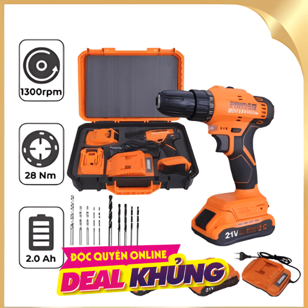 Máy khoan pin Finder FD10042122 21V