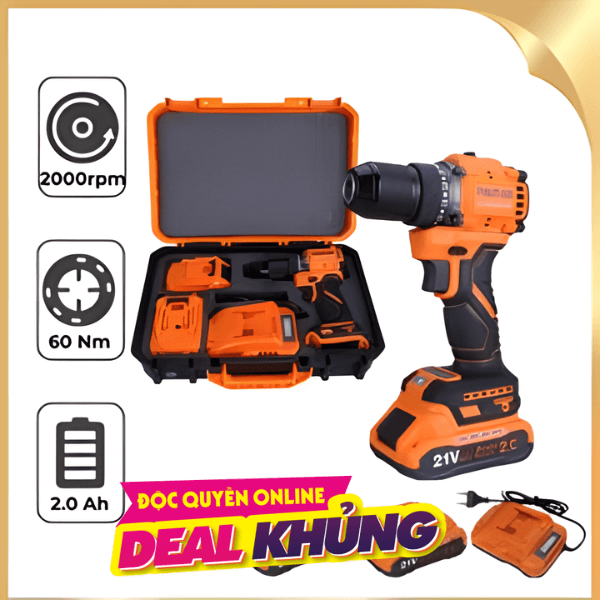 Máy khoan pin Finder FD10182123 21V