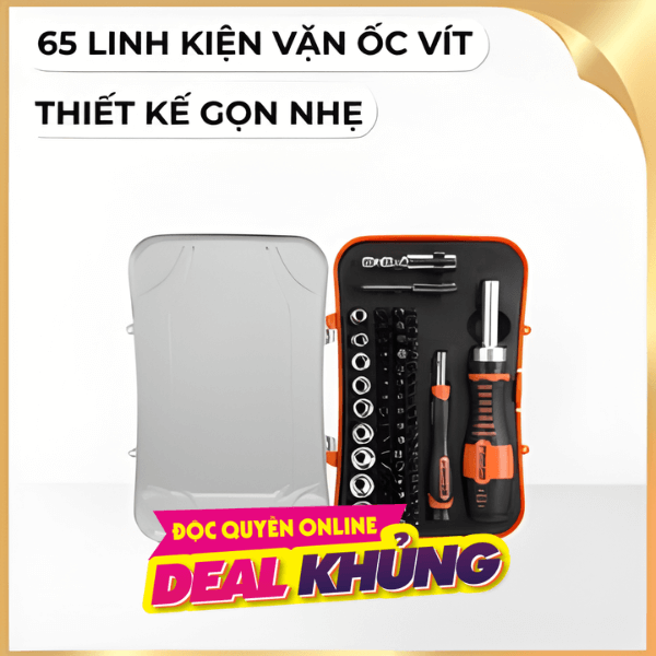 Bộ dụng cụ vặn vít 65 món Finder 193219