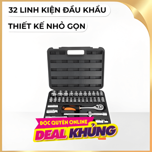 Bộ dụng cụ đầu khẩu 1/2 32 món Finder 192537
