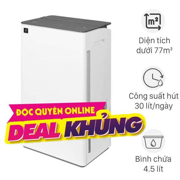 Máy hút ẩm Sharp DW-T30HV-W