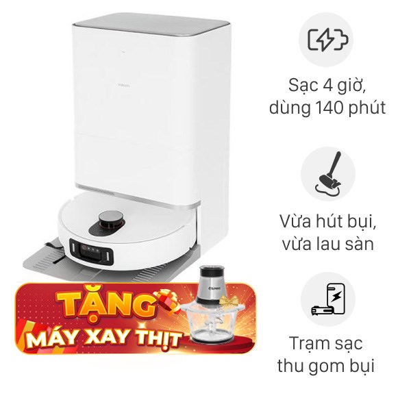 Robot hút bụi lau nhà Xiaomi 5 Pro EU