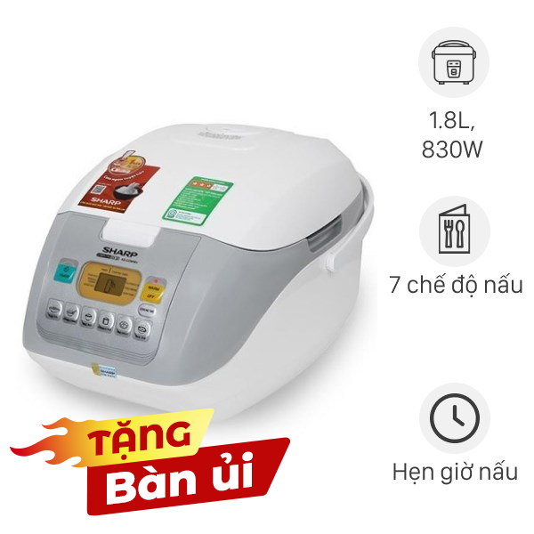 Nồi cơm điện tử Sharp 1.8 lít KS-COM18V
