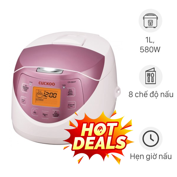 Nồi cơm điện tử Cuckoo 1 lít CR-0631F