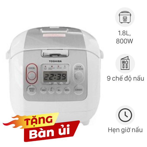 Nồi cơm điện tử Toshiba 1.8 lít RC-18NMFVN(WT)