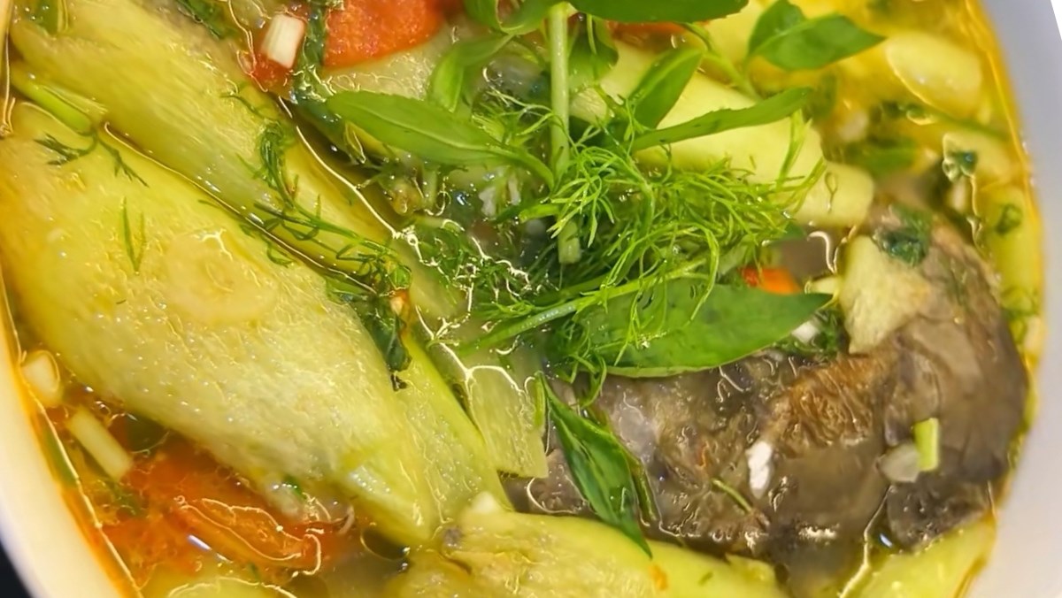 Canh cá dọc mùng mẻ