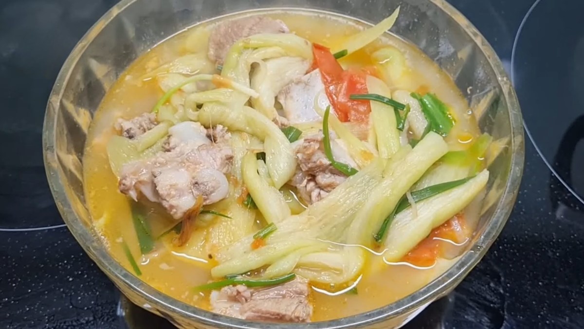 Canh dọc mùng sườn