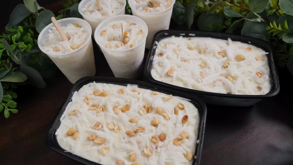 Kem chuối không cần bột năng