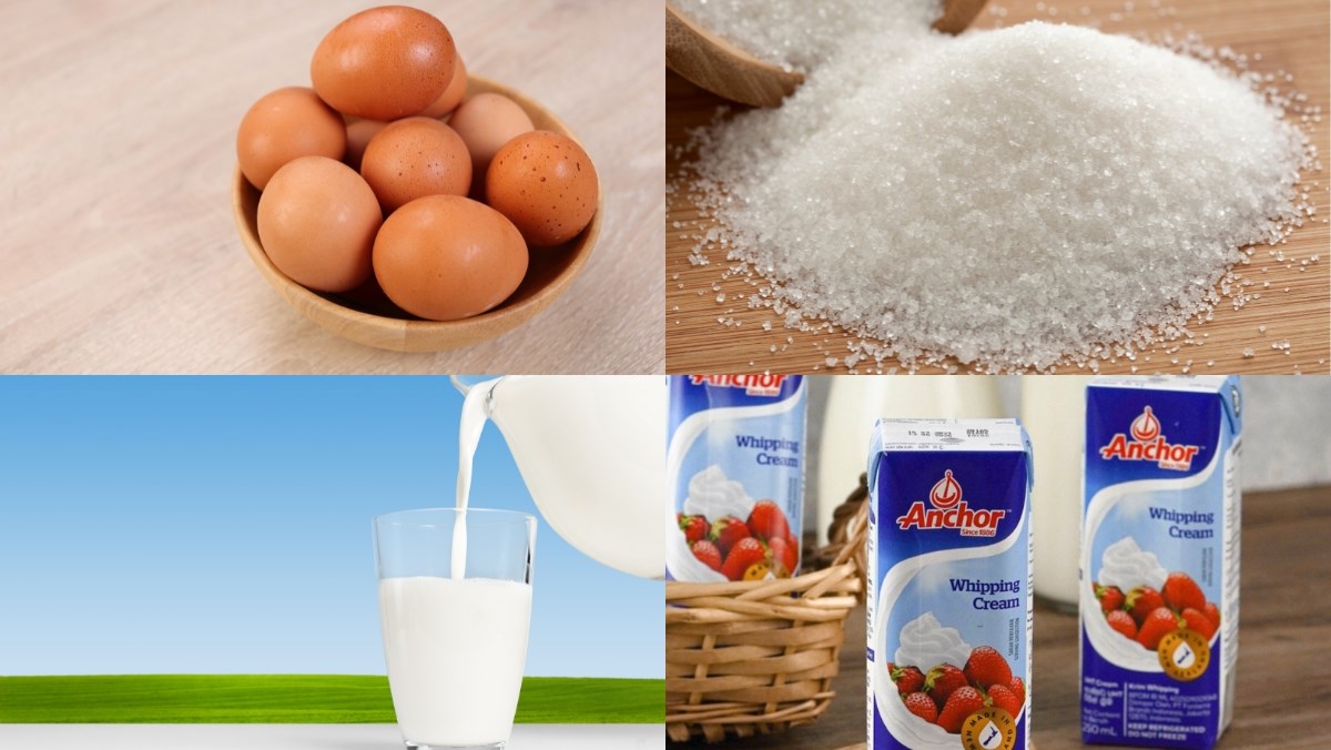 Nguyên liệu món ăn cách làm bánh caramen