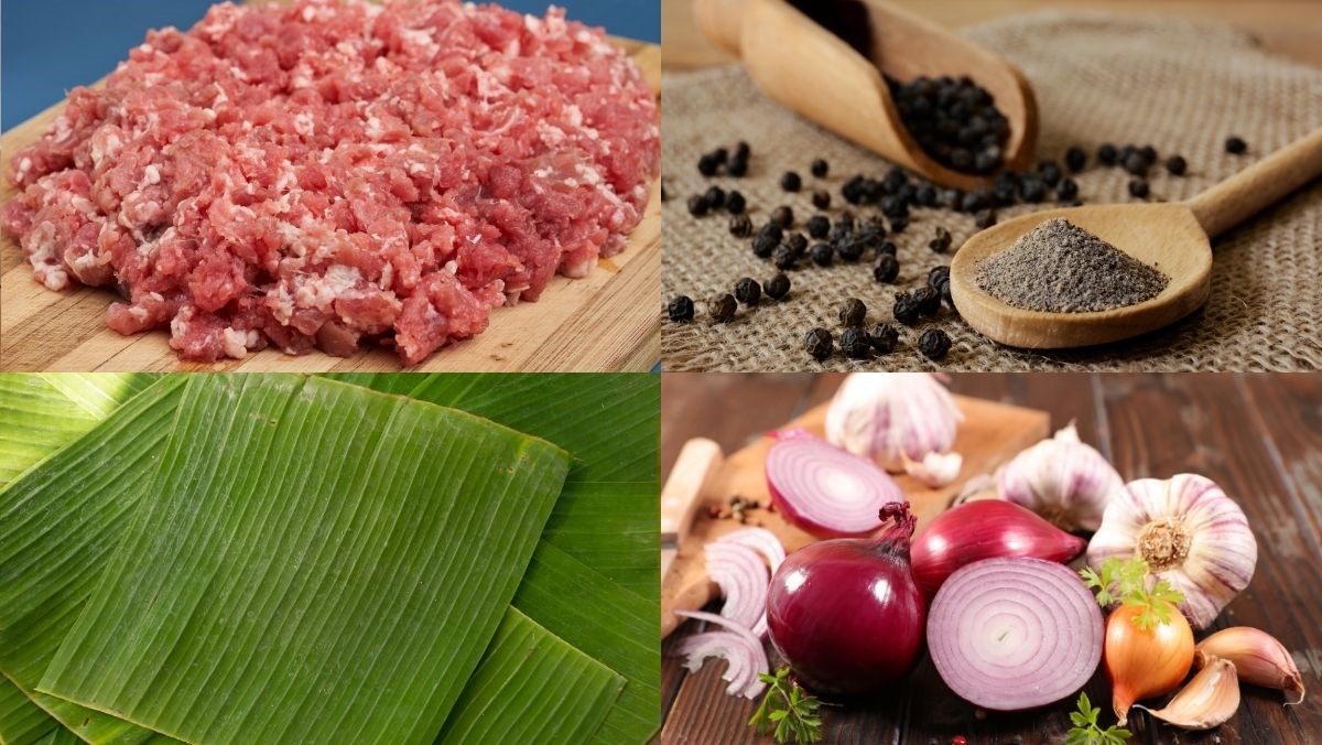 Nguyên liệu món ăn chả viên nướng