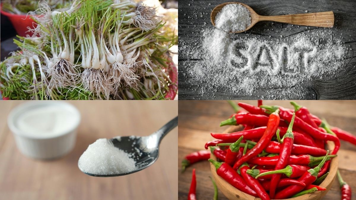 Nguyên liệu món ăn củ kiệu truyền thống