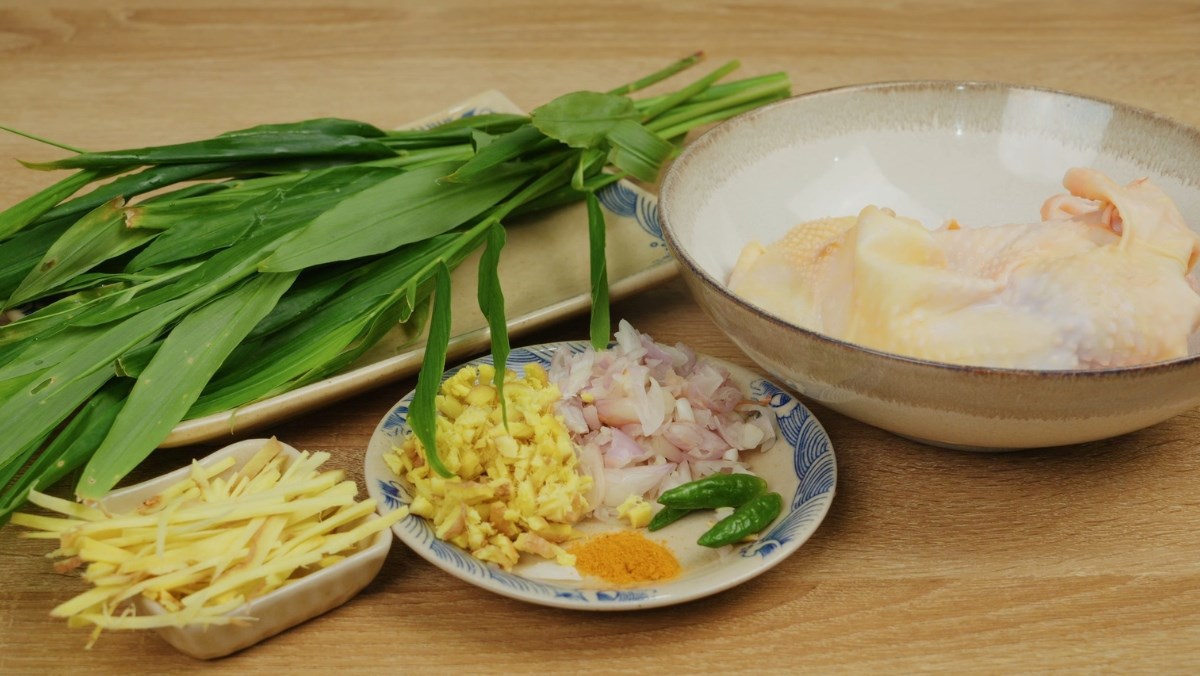 Nguyên liệu món ăn gà xào gừng