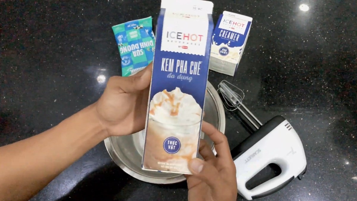 Nguyên liệu món ăn kem muối cà phê