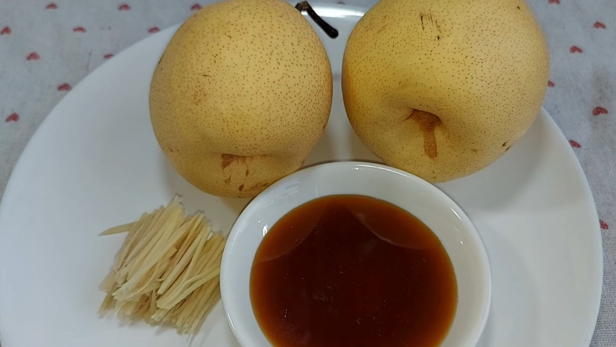 Nguyên liệu món ăn cách chưng lê trị ho cho người lớn